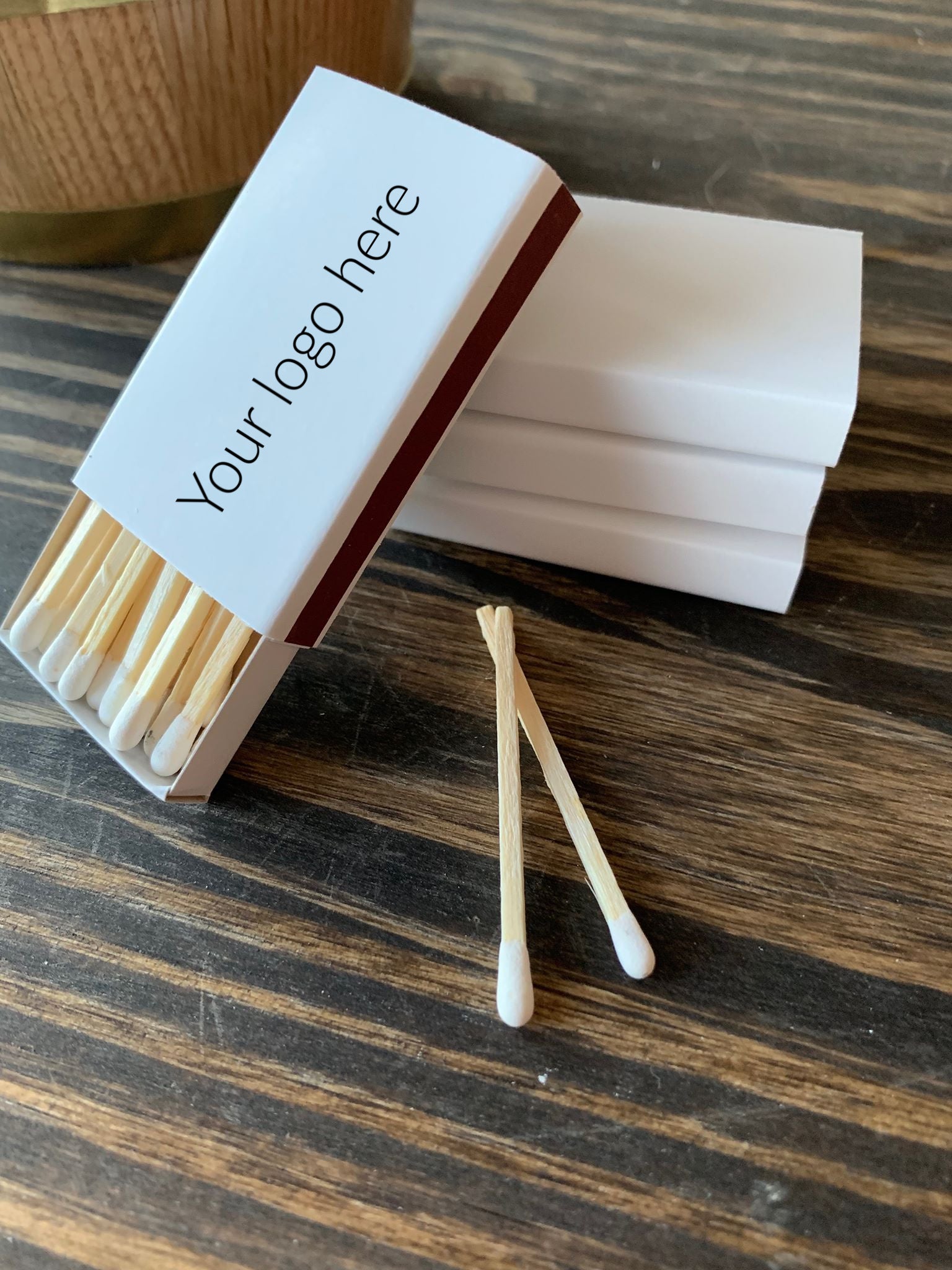 Customized White Matchboxes - Standing Pines Ranch