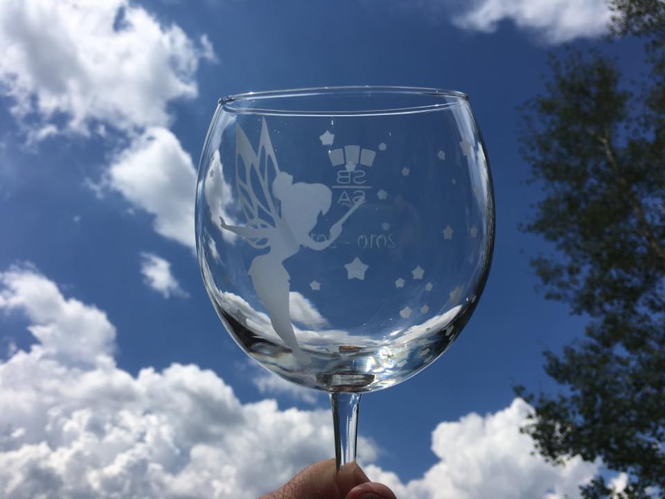 Custom Etched Wine Glasses - Standing Pines Ranch