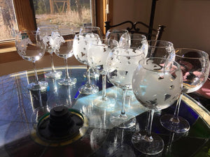 Custom Etched Wine Glasses - Standing Pines Ranch