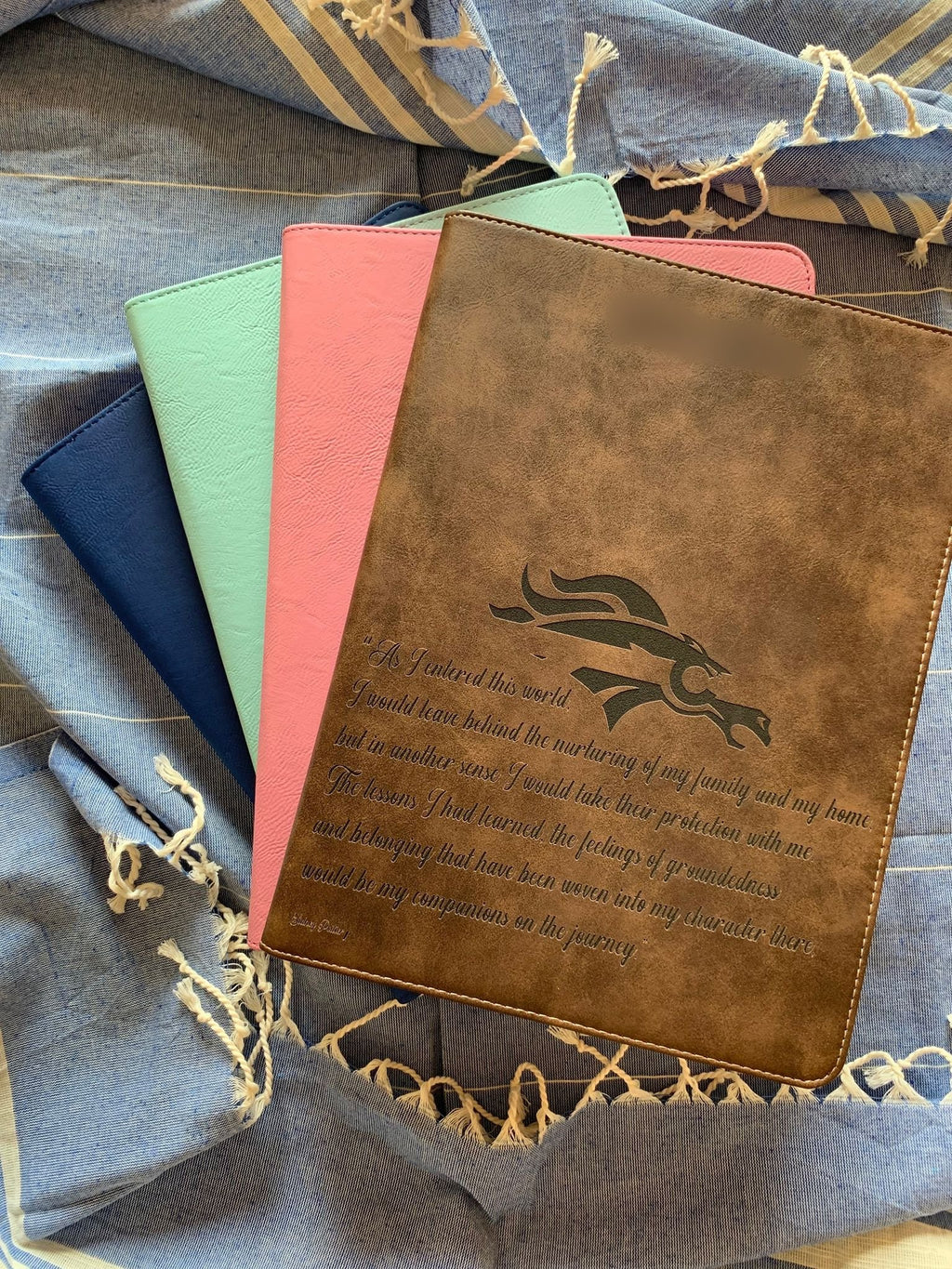 Personalized Leather Binders - Standing Pines Ranch