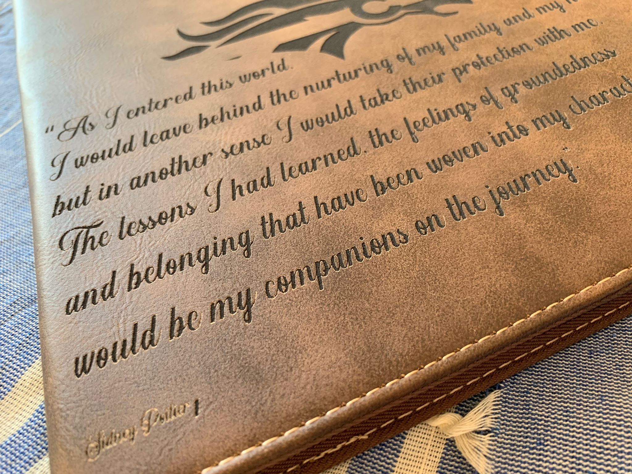 Personalized Leather Binders - Standing Pines Ranch