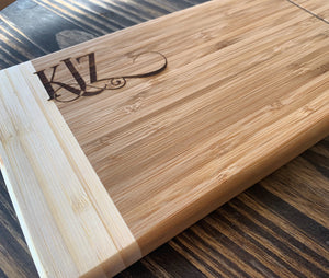 Organic 100% Natural Bamboo Personalized Cutting Boards - Standing Pines Ranch