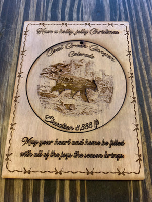 Aspen Wood Customized Holiday Ornaments - Standing Pines Ranch